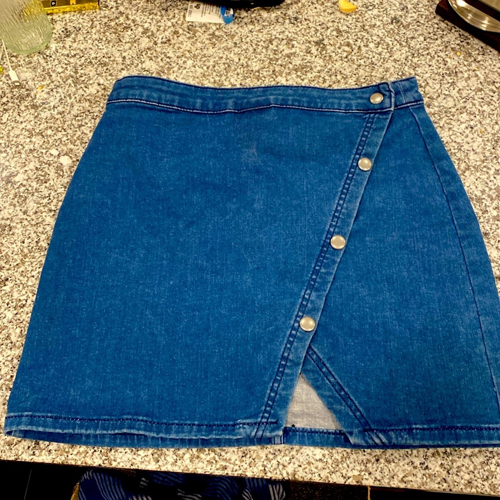 Free people denim skirt